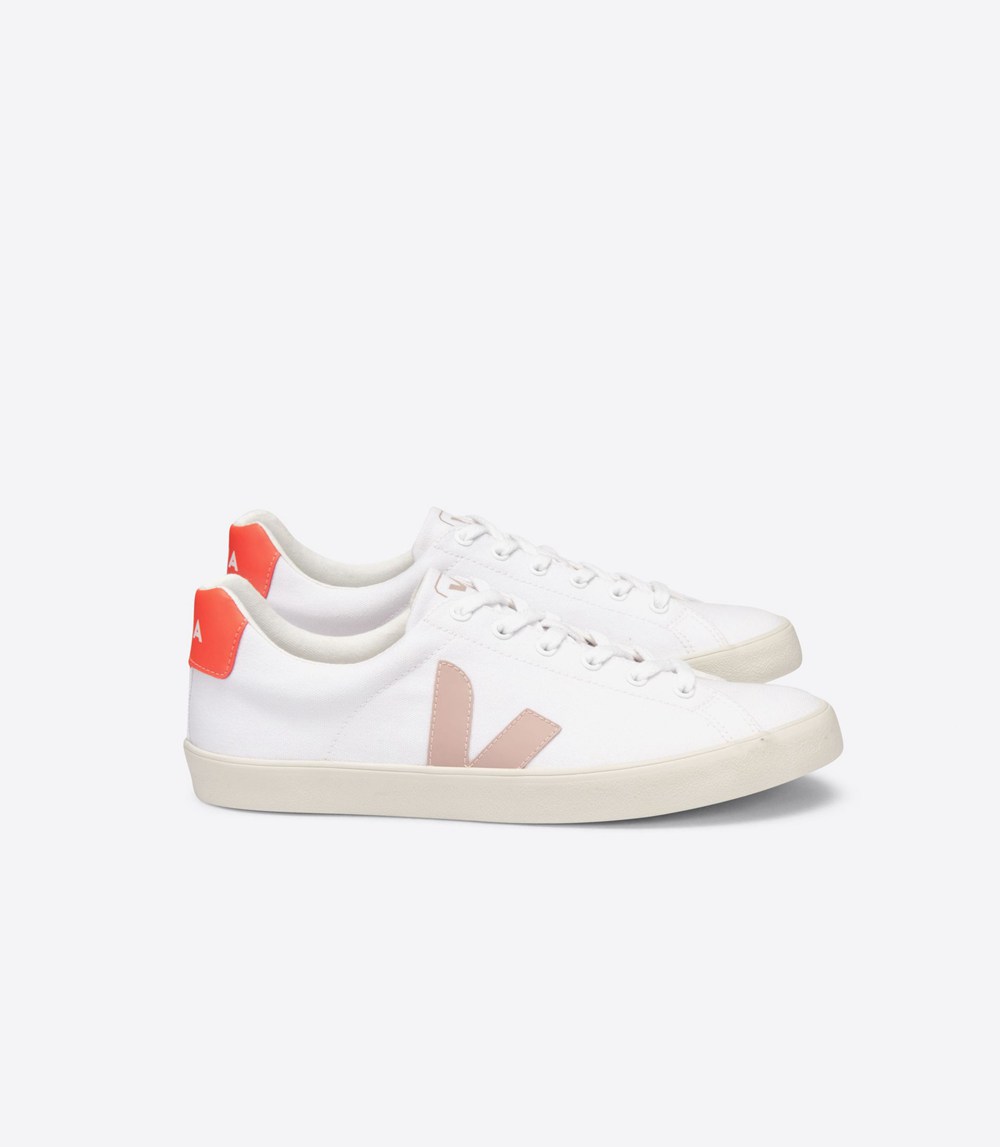 Veja Trainers Womens White - Esplar Se Canvas - RBNX-07126